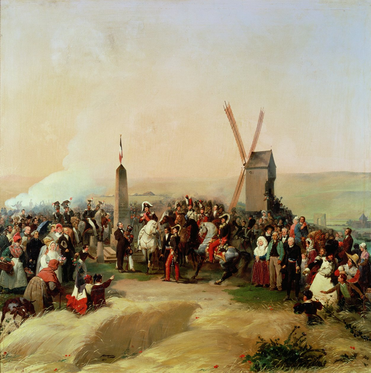 Louis-Philippe Visiting the Battlefield of Valmy on 8th June, 1831 by Jean Baptiste Mauzaisse