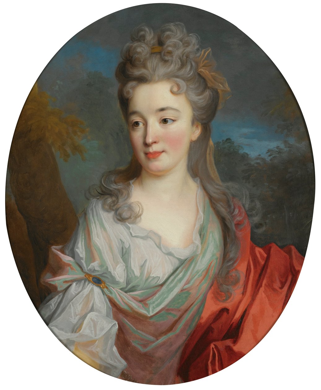 Portrait of a Lady by Jean Baptiste Oudry