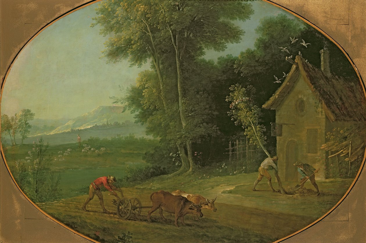 Spring Landscape by Jean Baptiste Oudry