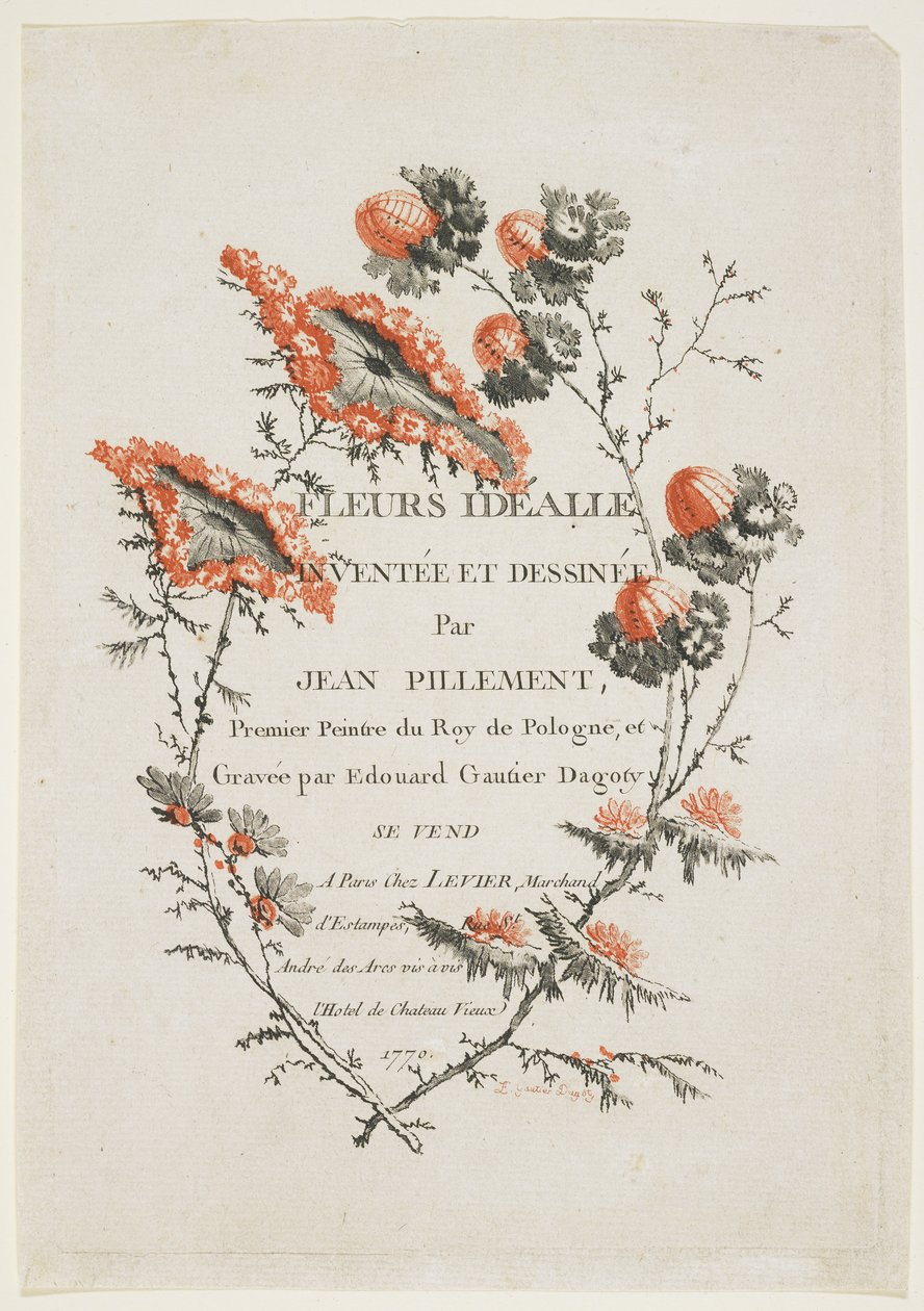 Title Page by Jean Baptiste Pillement