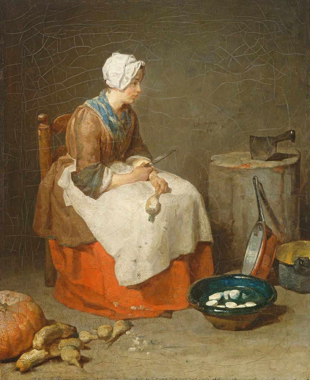 The Kitchen Maid by Jean Baptiste Simeon Chardin