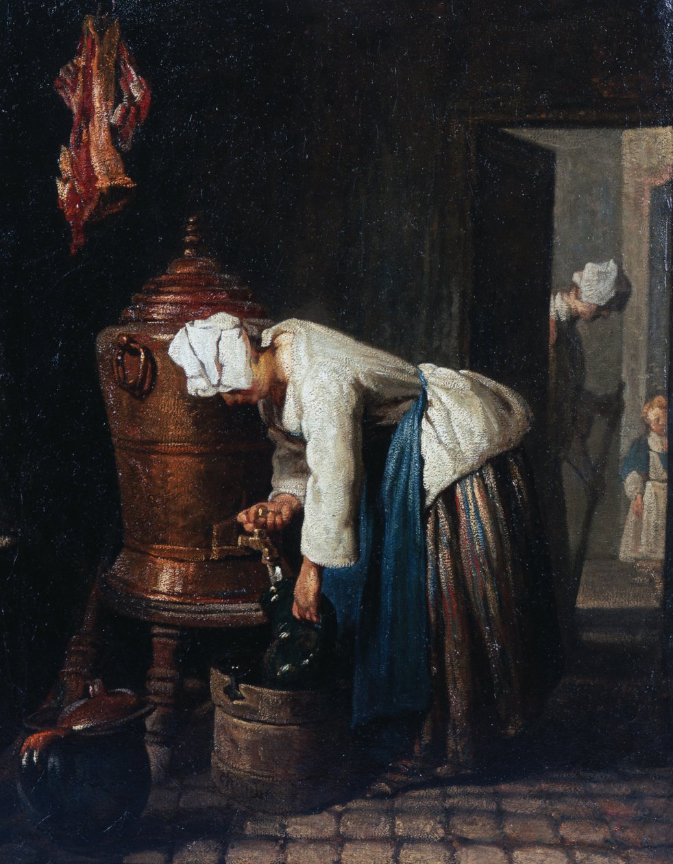 Woman Drawing Water at the Cistern by Jean Baptiste Simeon Chardin