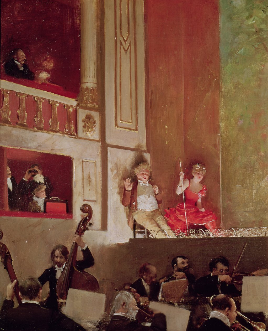 Revue at the Theatre des Varietes, c.1885 by Jean Beraud