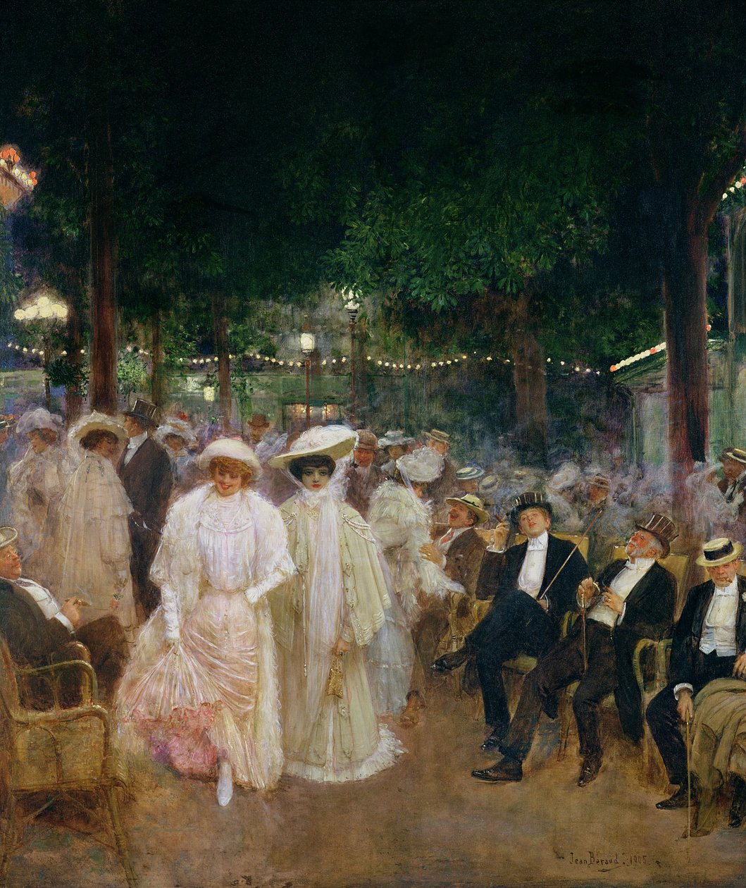 The Gardens of Paris, or The Beauties of the Night by Jean Beraud