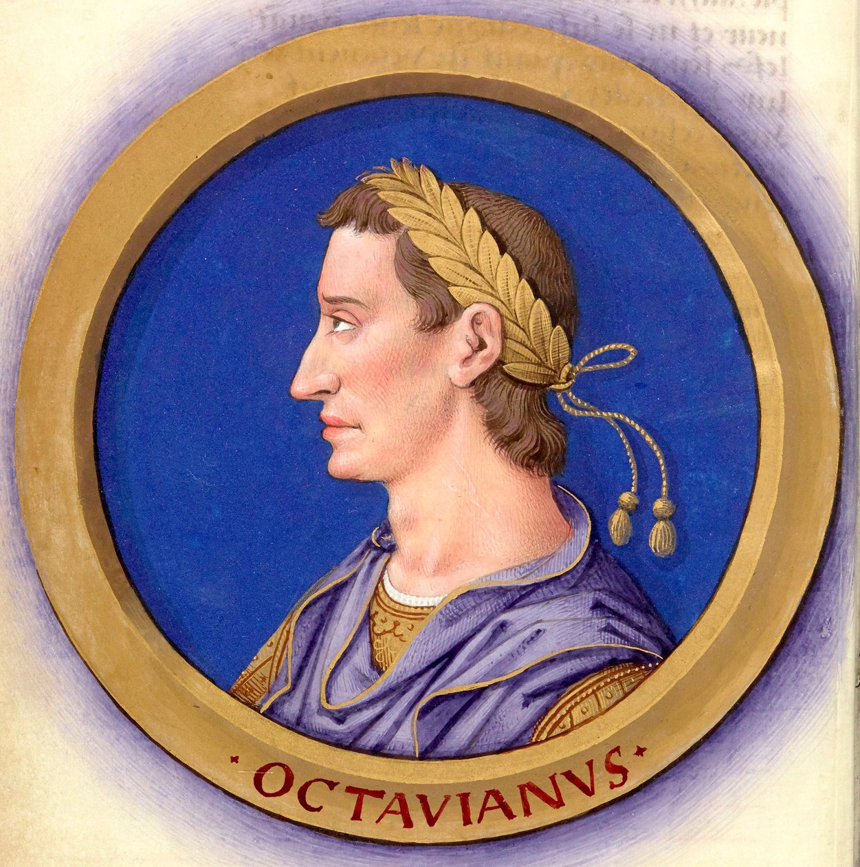 Description of the Twelve Caesars with Their Figures 2-Augustus by Jean Bourdichon