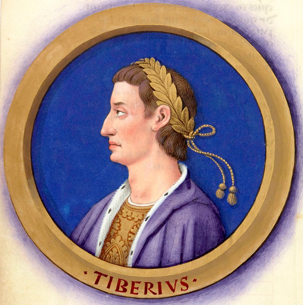 Description of the Twelve Caesars with Their Figures 3-Tiberius by Jean Bourdichon