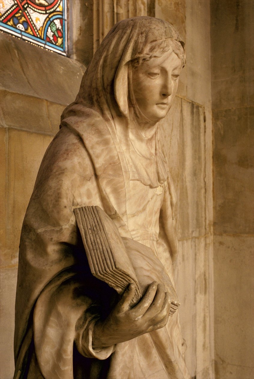 St. Anne and Her Daughter the Virgin Mary (detail of St. Anne) by Jean Bullant