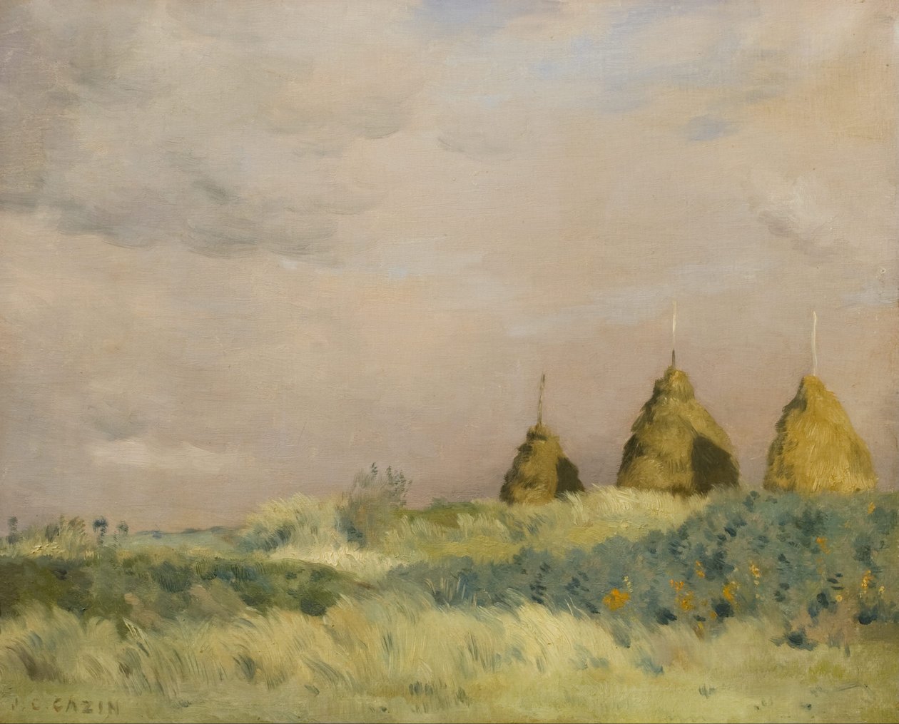 The Three Stacks by Jean Cazin