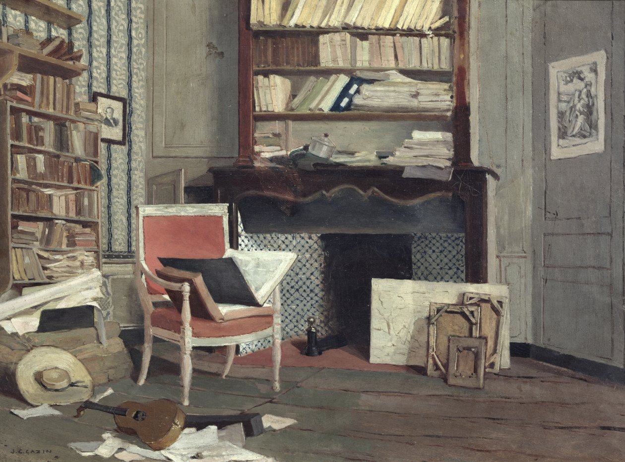 Interior of the Study of Doctor X by Jean Charles Cazin