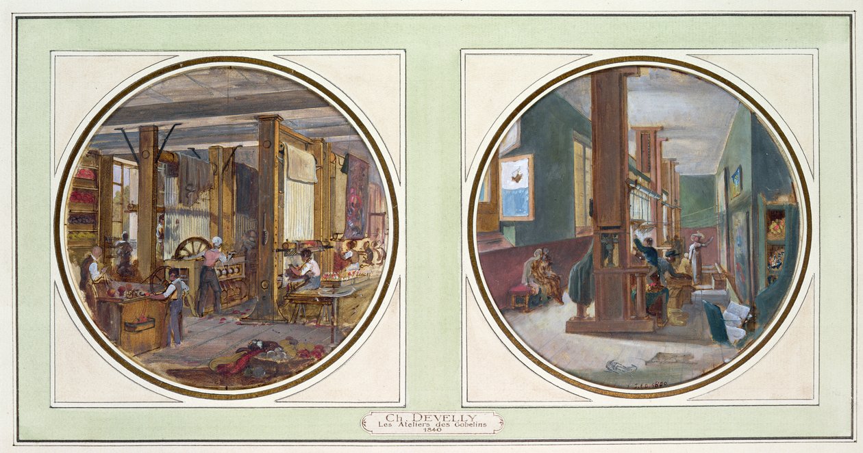 The Gobelins Workshop by Jean Charles Develly