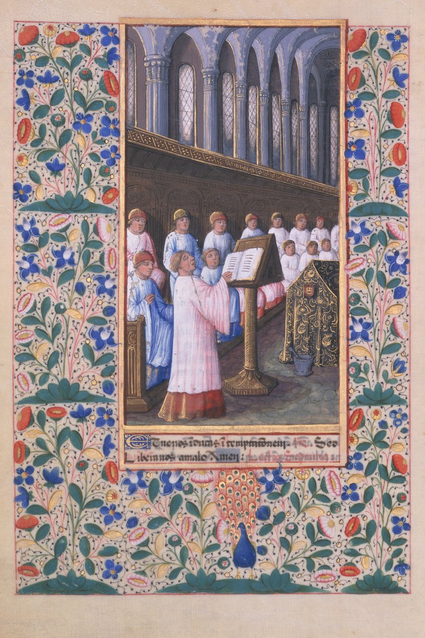 Illustration of a Funeral Service, from the 