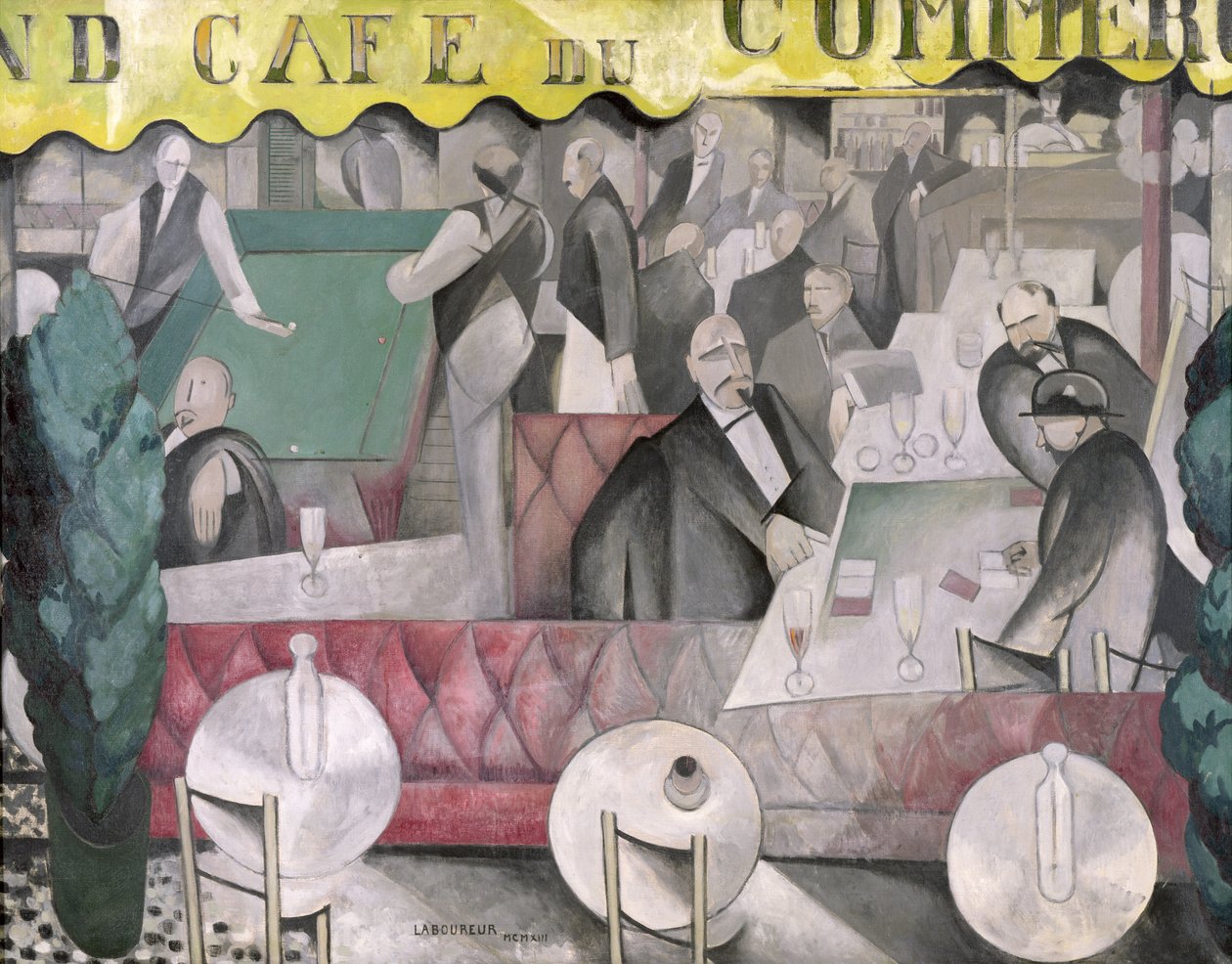 The Cafe du Commerce by Jean Emile Laboureur