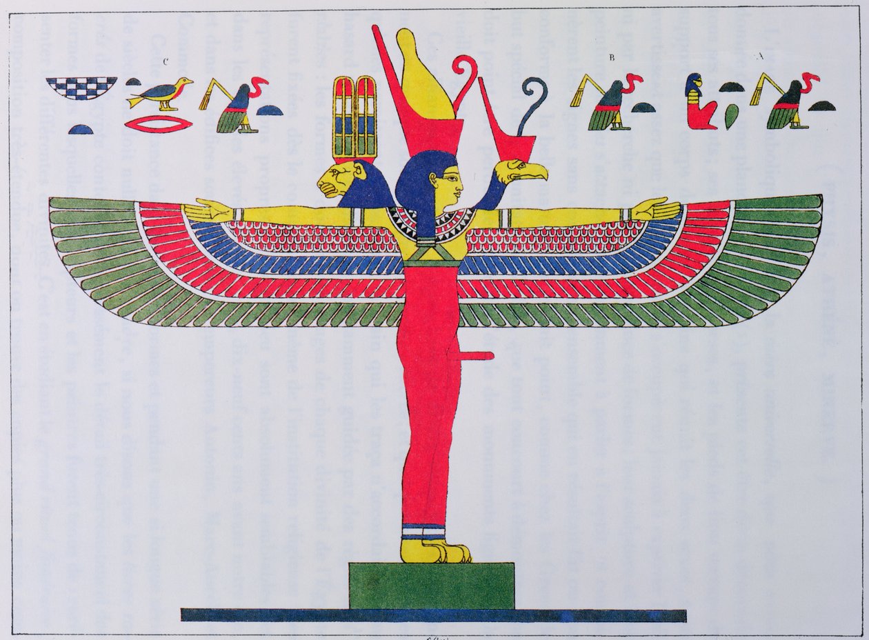 The Goddess Neith, 1823 by Jean Francois Champollion