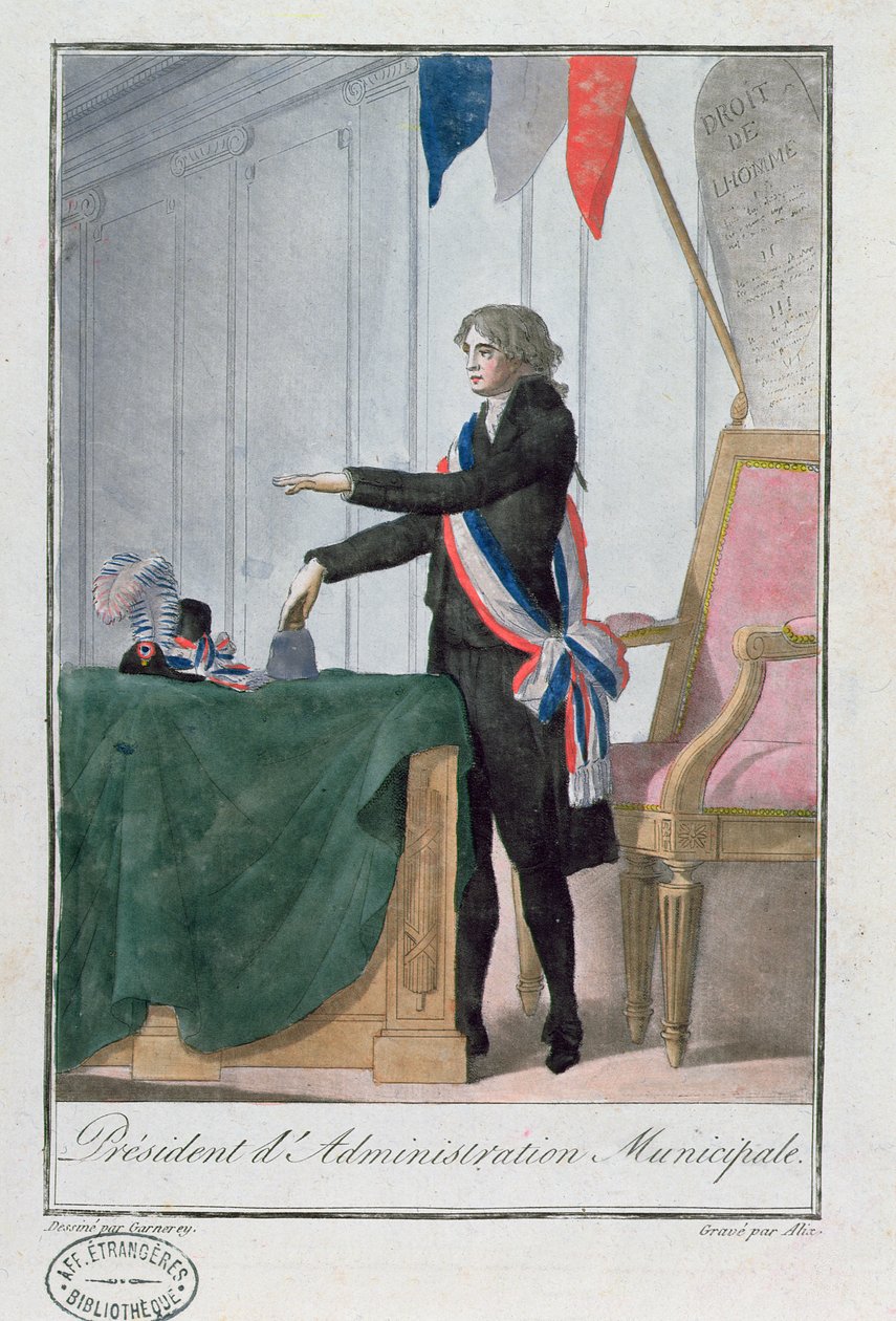 President of Municipal Administration during the Directoire Period (1795-99) in France by Jean Francois Garneray