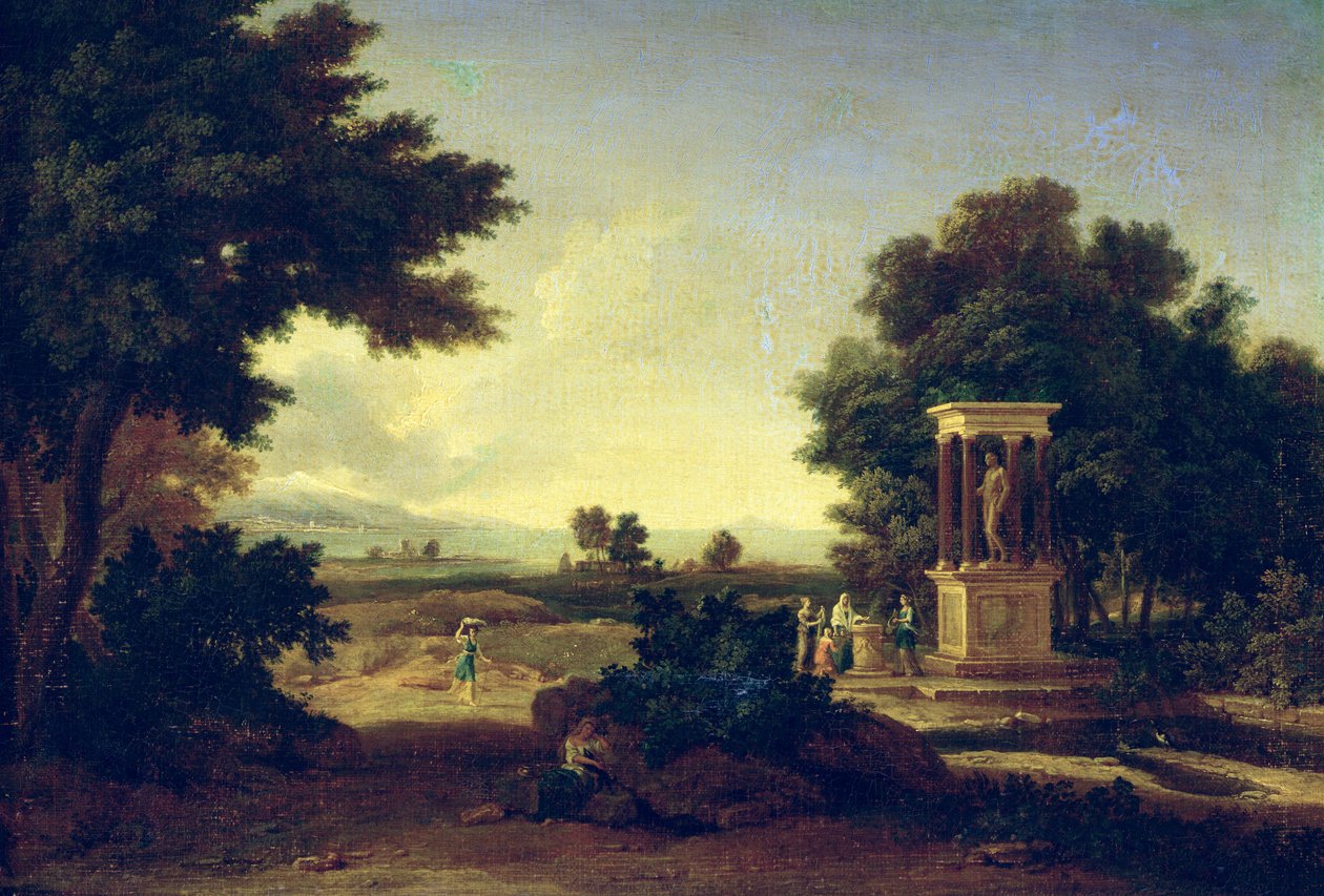 Idyllic Landscape by Jean Francois I Millet