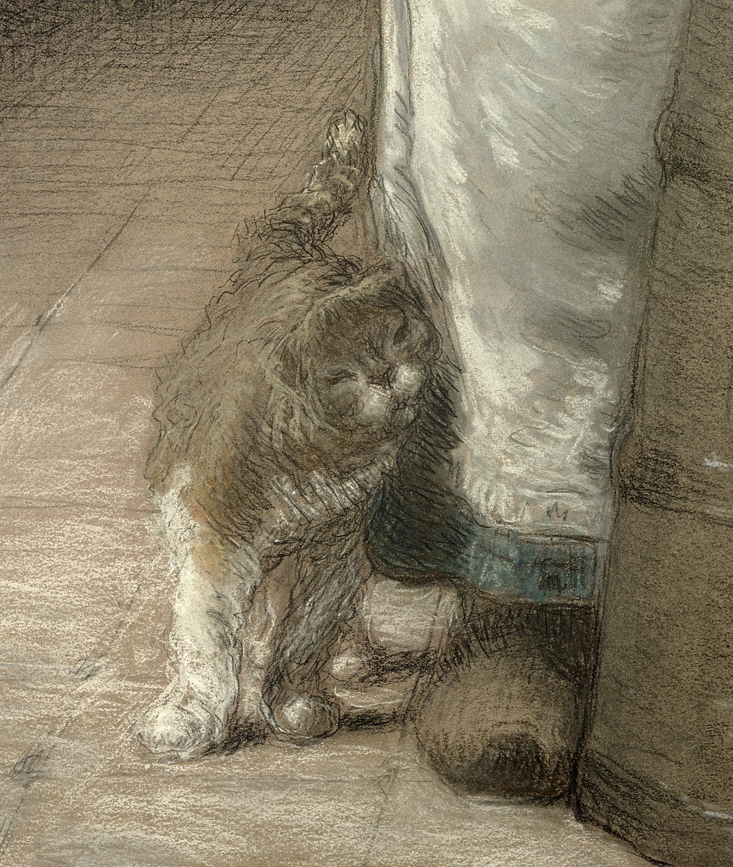 Churning Butter (detail) by Jean Francois Millet