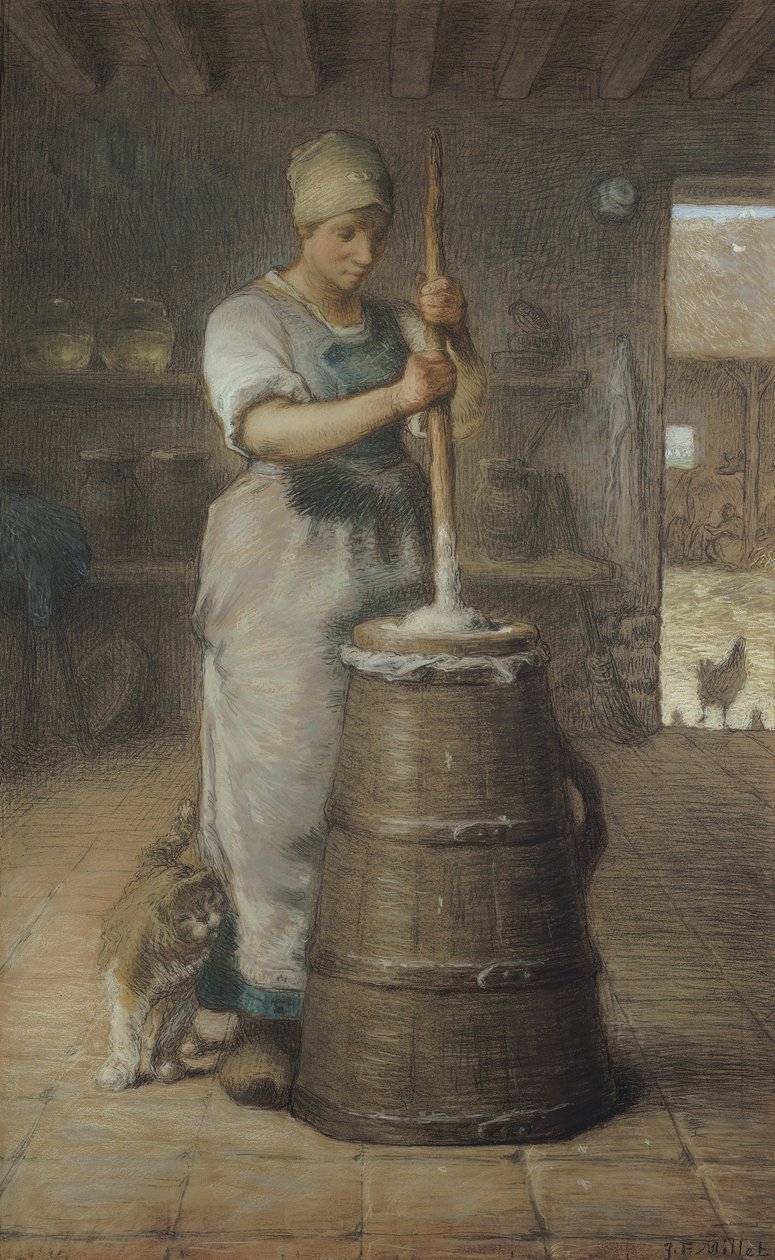 Churning Butter, 1866-68 by Jean Francois Millet