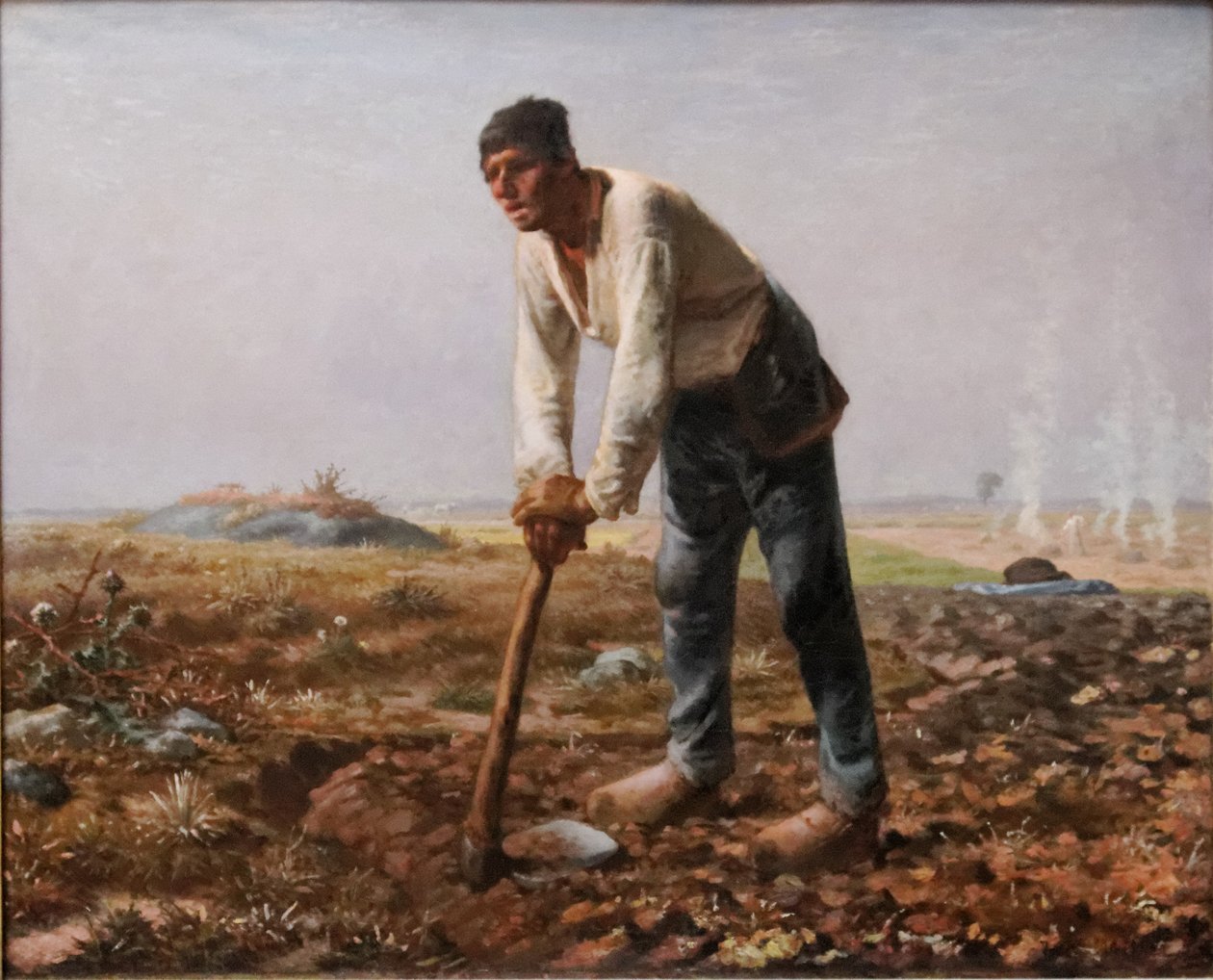The Man with the Hoe by Jean Francois Millet