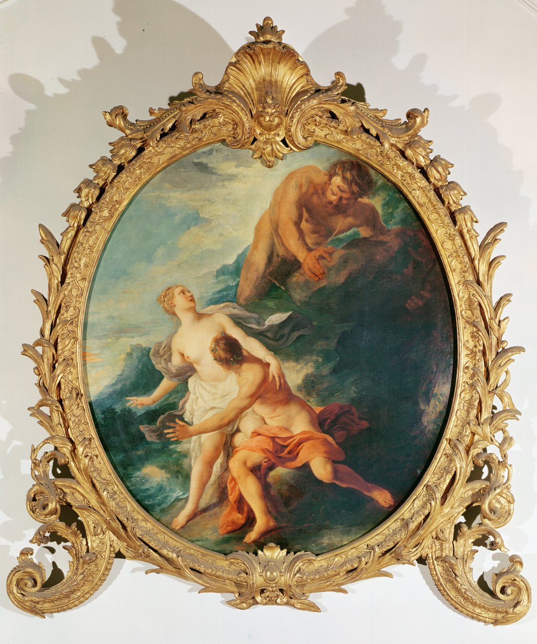 Polyphemus Surprising Acis and Galatea by Throwing a Rock at Them by Jean François de Troy