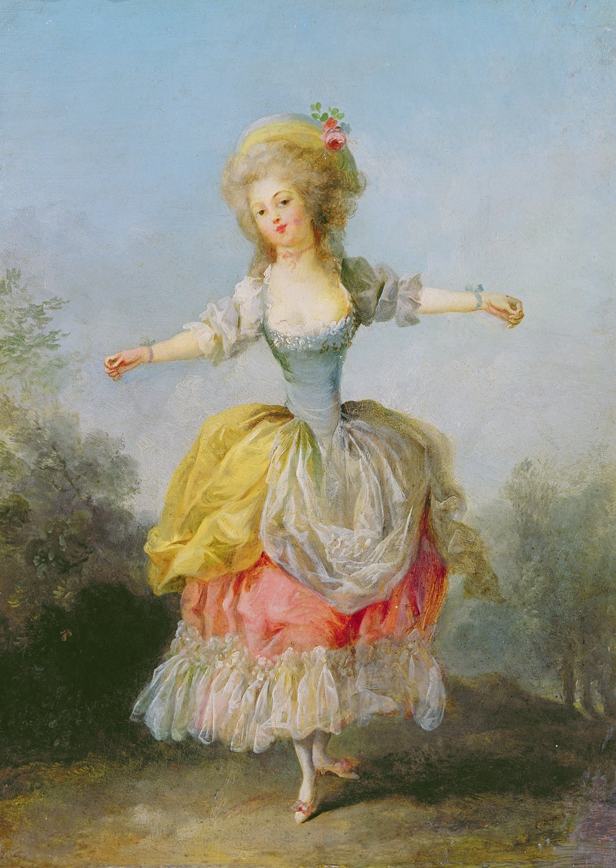 Dancer Dressed in Louis XVI Costume by Jean Frederic Schall