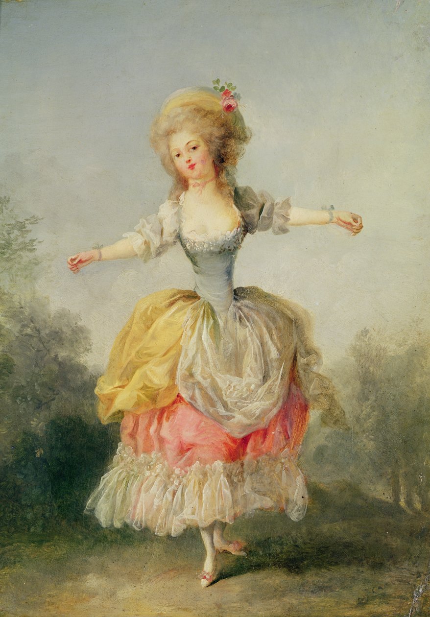 Dancer in Louis XVI Costume by Jean Frederic Schall