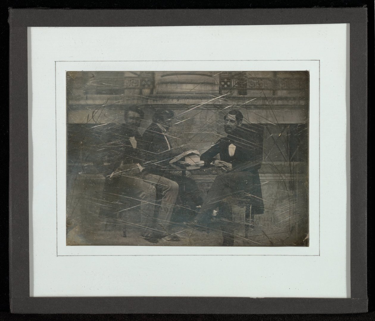 Group Portrait of Three Men by Jean Gabriel Eynard