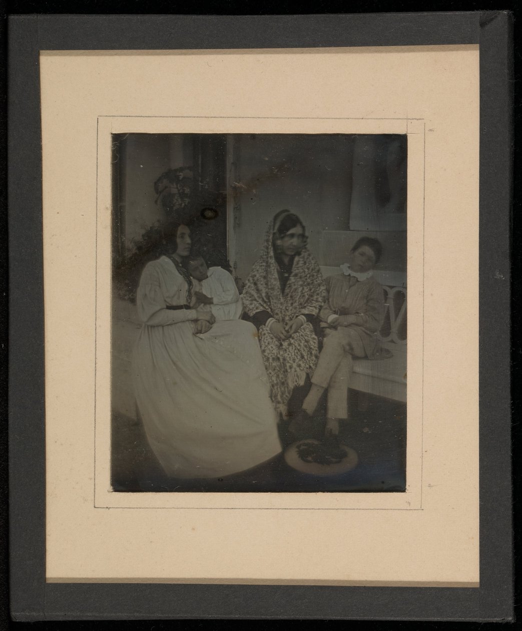 Group Portrait of Two Mothers and Two Children by Jean Gabriel Eynard