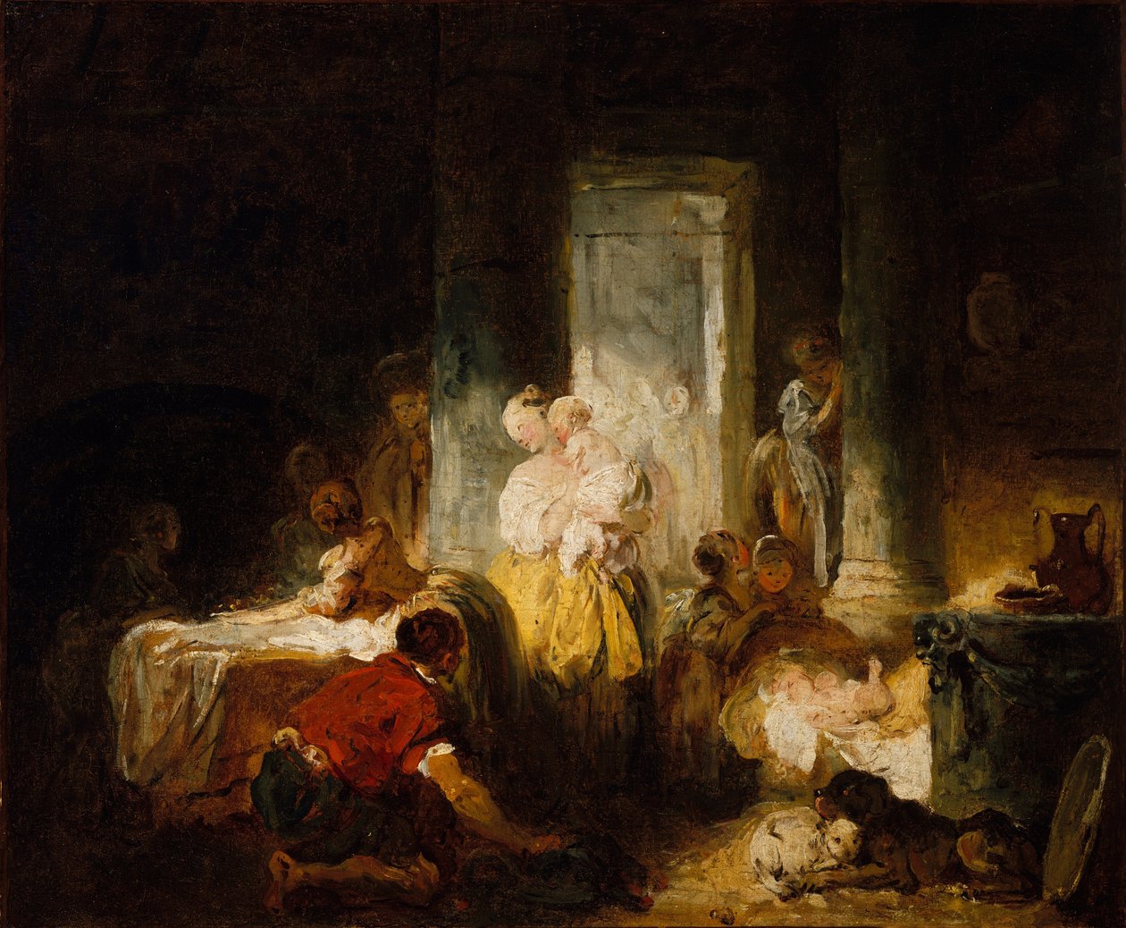 The Happy Mother by Jean Honore Fragonard