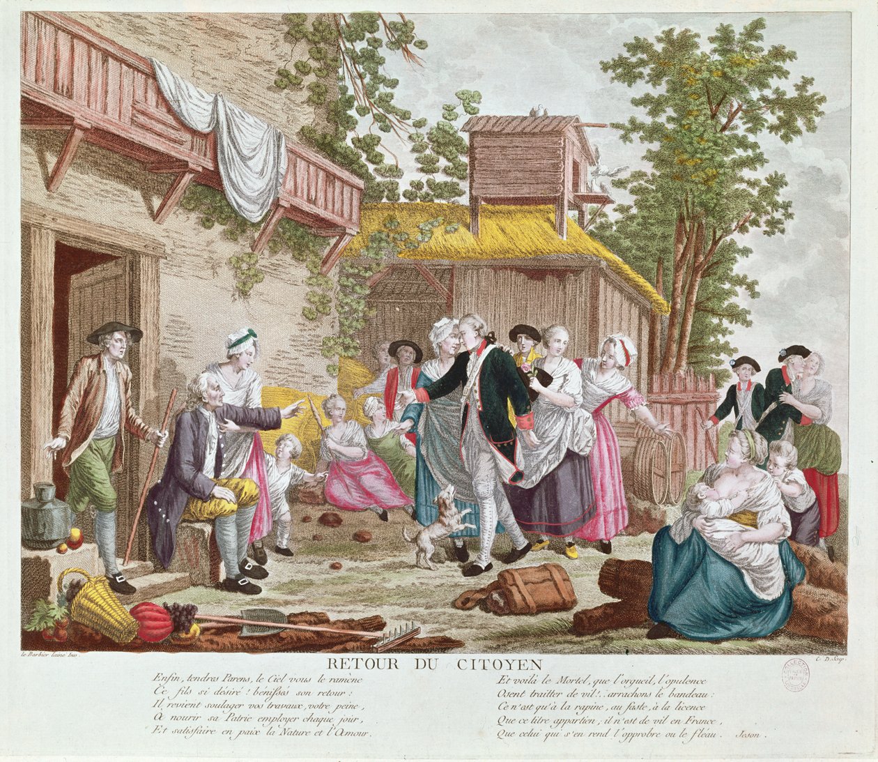 The Return of the Citizen by Jean Jacques Francois Le Barbier