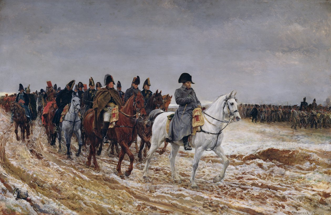 Napoleon on Campaign in 1814 by Jean Louis Ernest Meissonier