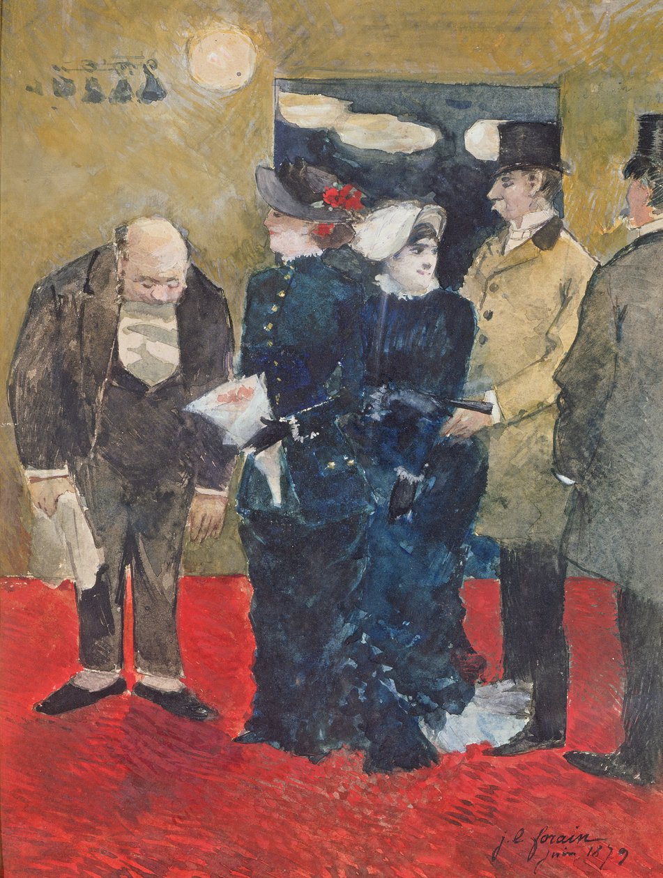 Entering the Restaurant by Jean Louis Forain