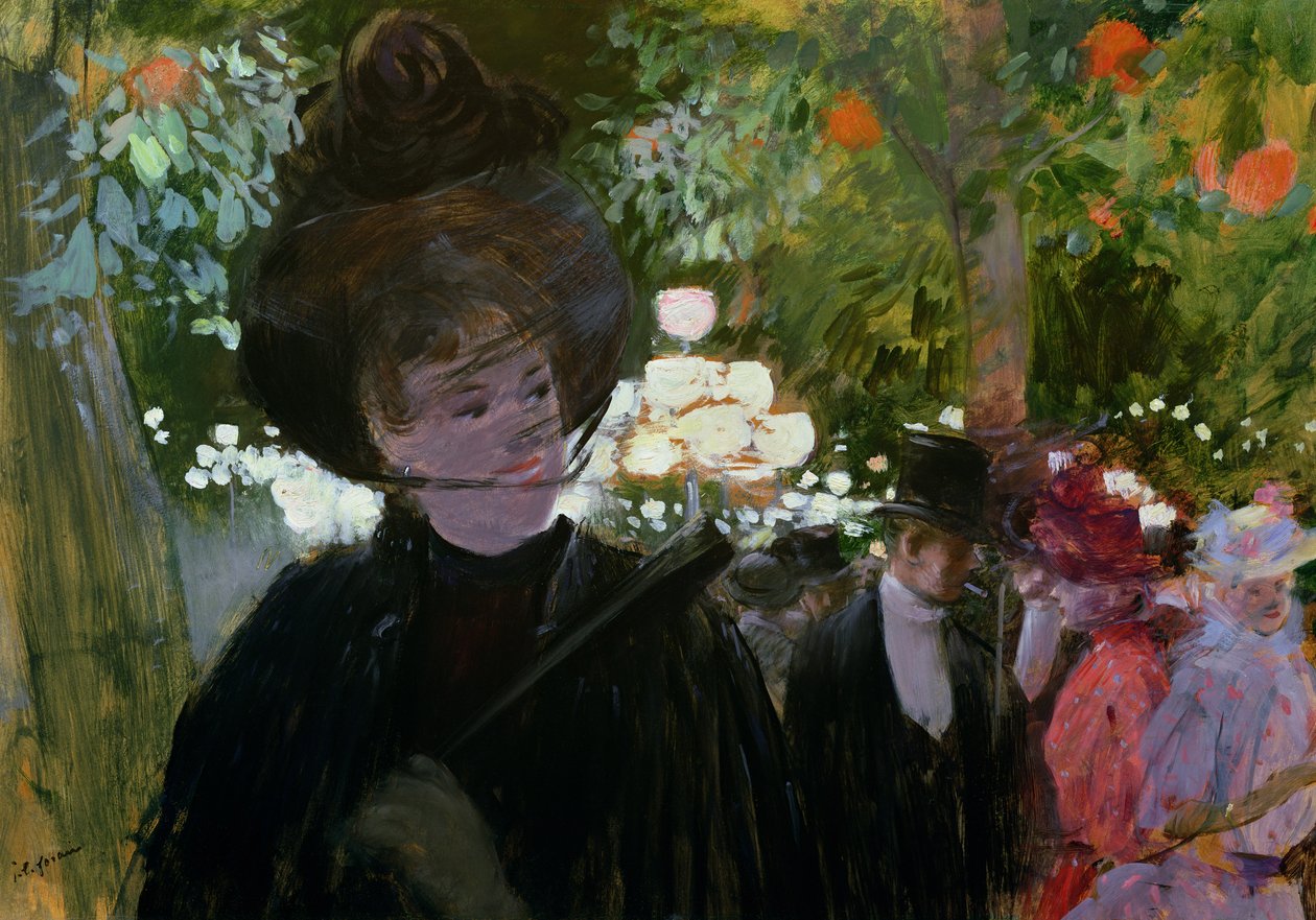 The Garden in Paris by Jean Louis Forain