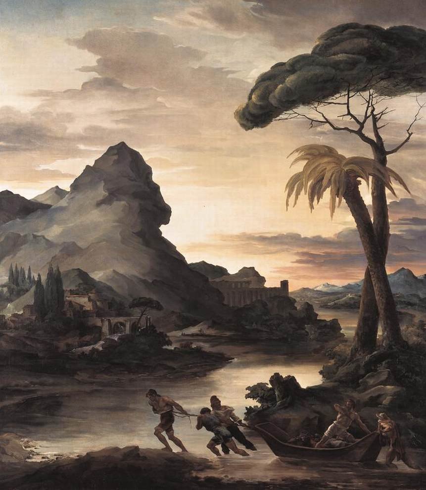Heroic Landscape with Fishermen by Theodore Gericault