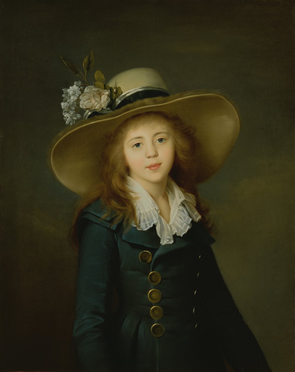 Portrait of Ekaterina Stroganov as a Child by Jean Louis Voille