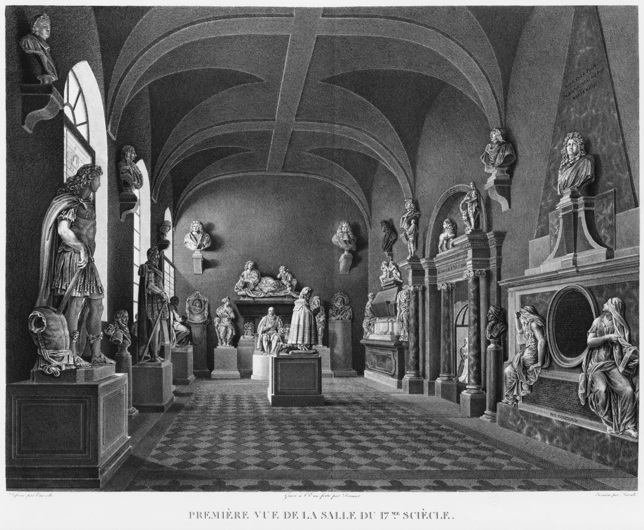 First View of the 17th Century Room, Musee des Monuments Francais, Paris by Jean Lubin Vauzelle