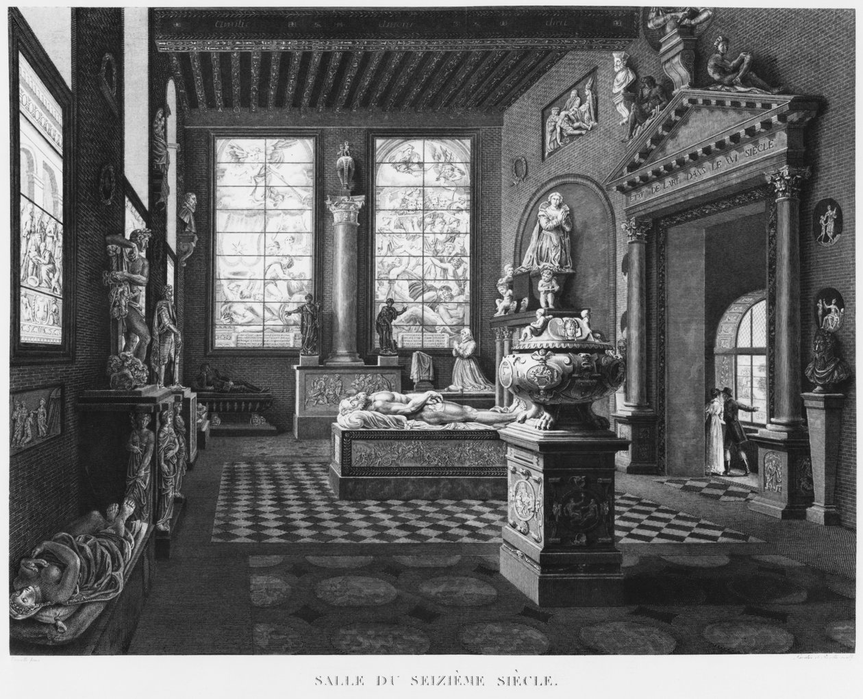 The 16th Century Room, Musee des Monuments Francais, Paris, illustration from 