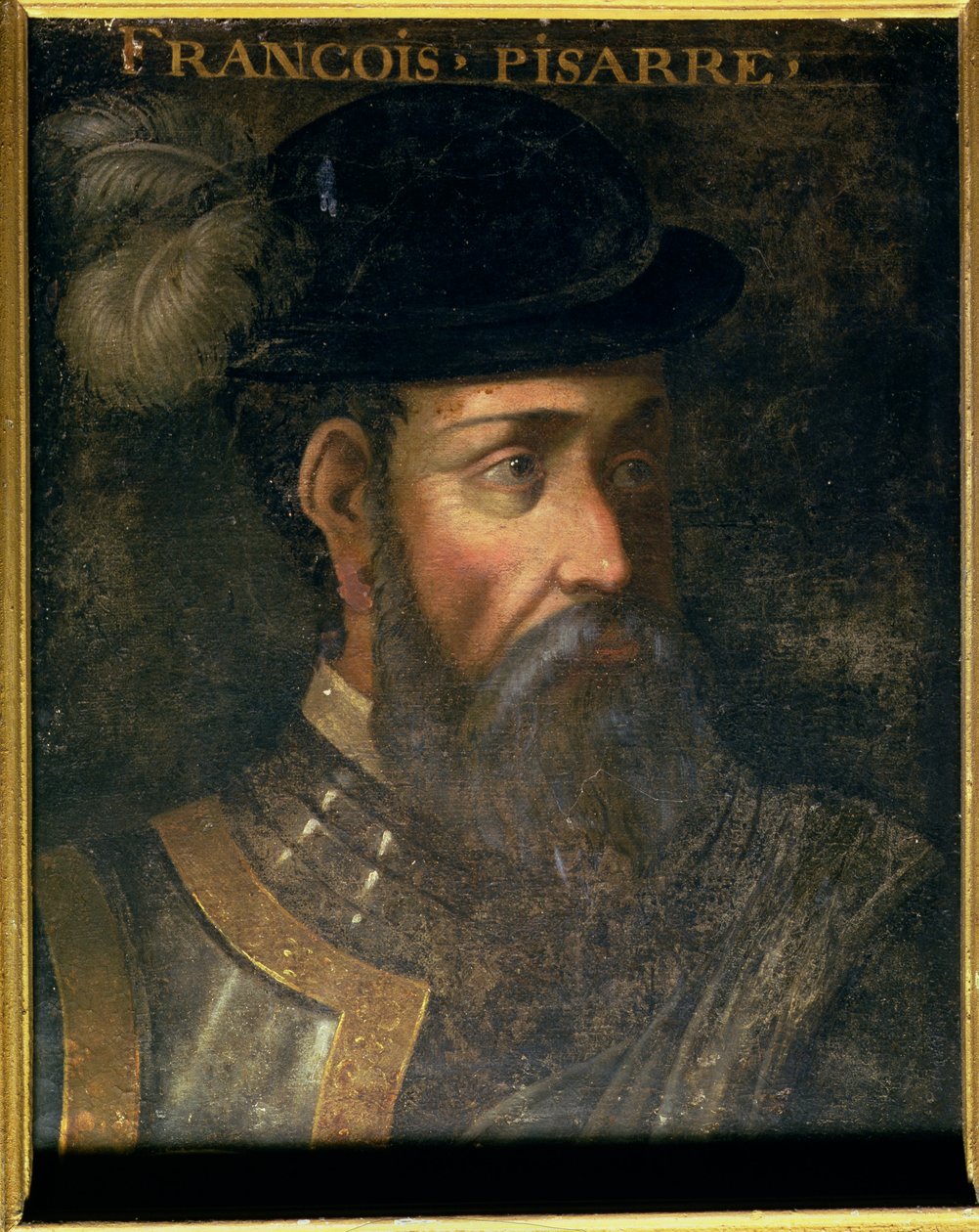 Portrait of Francisco Pizarro (c.1478-1541) Spanish Conqueror of Peru by Jean Laurent Mosnier