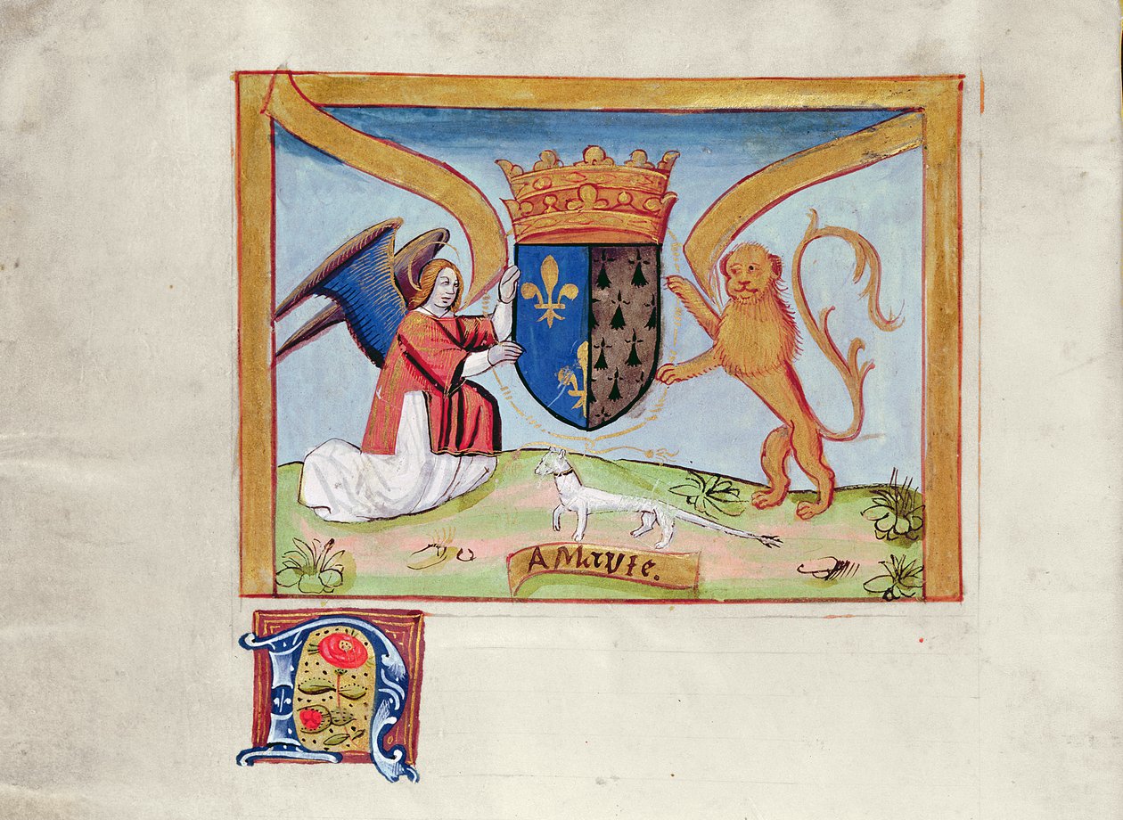 Coat of Arms of Anne of Brittany (1477-1514) 1515 by Jean Perreal