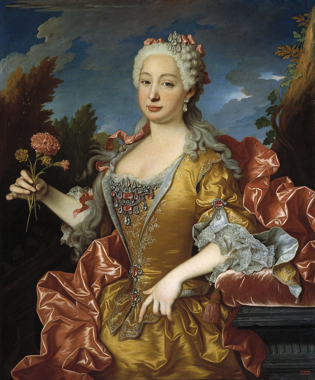 Portrait of Barbara of Portugal (1711-1758) by Jean Ranc