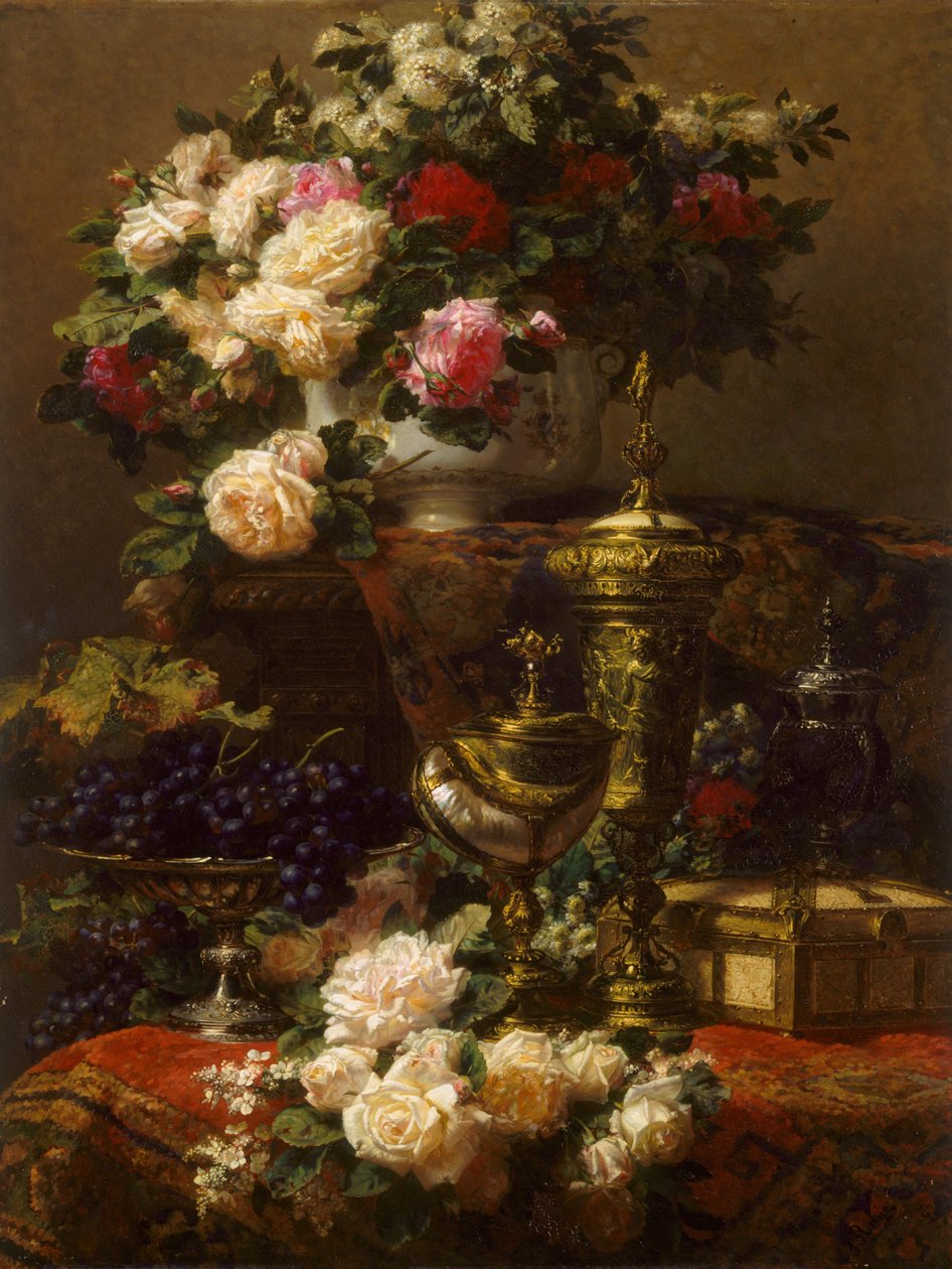 Flowers and Fruit by Jean Baptiste Robie