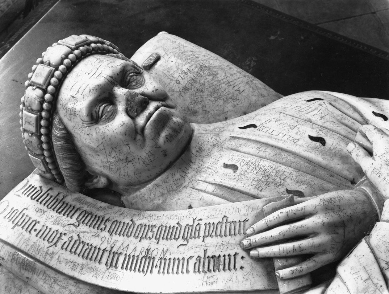 Effigy of Duc Jean de Berry, Count of Poitiers (detail) by Jean de Cambrai