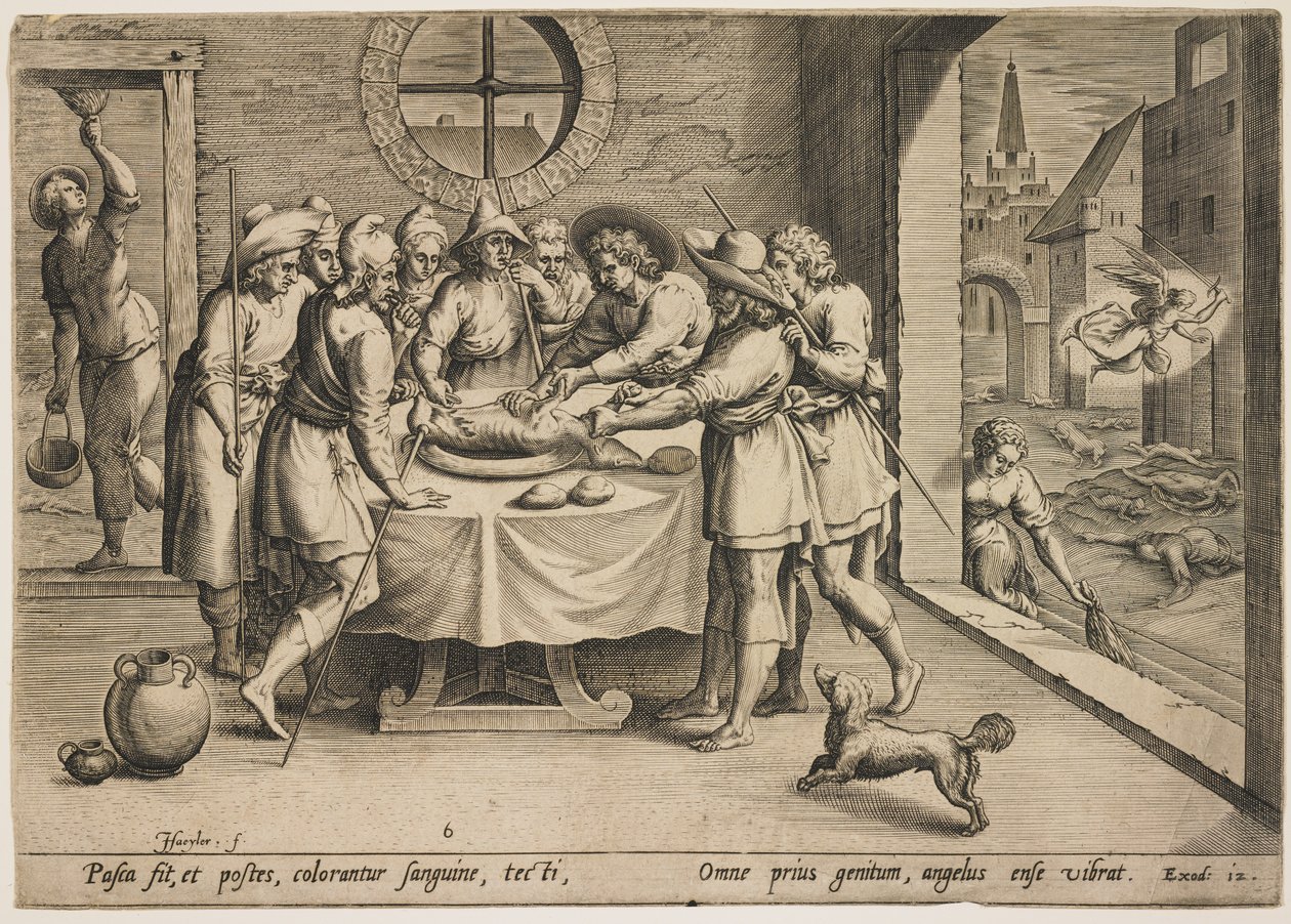 Passover (Exodus 12) by Jean or Johann Sadeler
