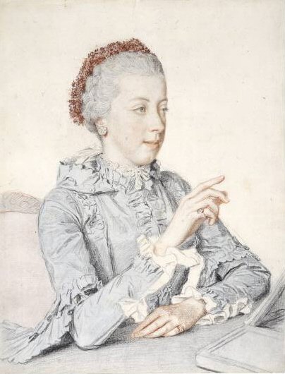 Portrait of Archduchess Maria Elisabeth of Austria by Jean Étienne Liotard