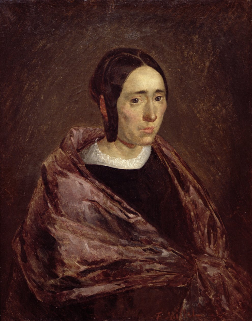 Portrait of Catherine Roumy by Jean Francois Millet