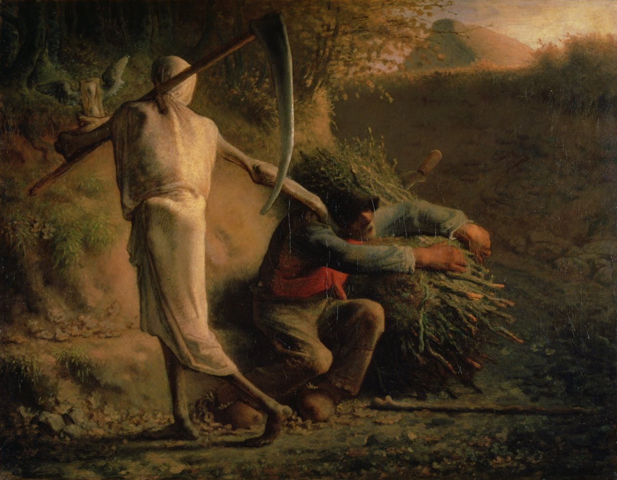 Death and the Woodcutter by Jean Francois Millet