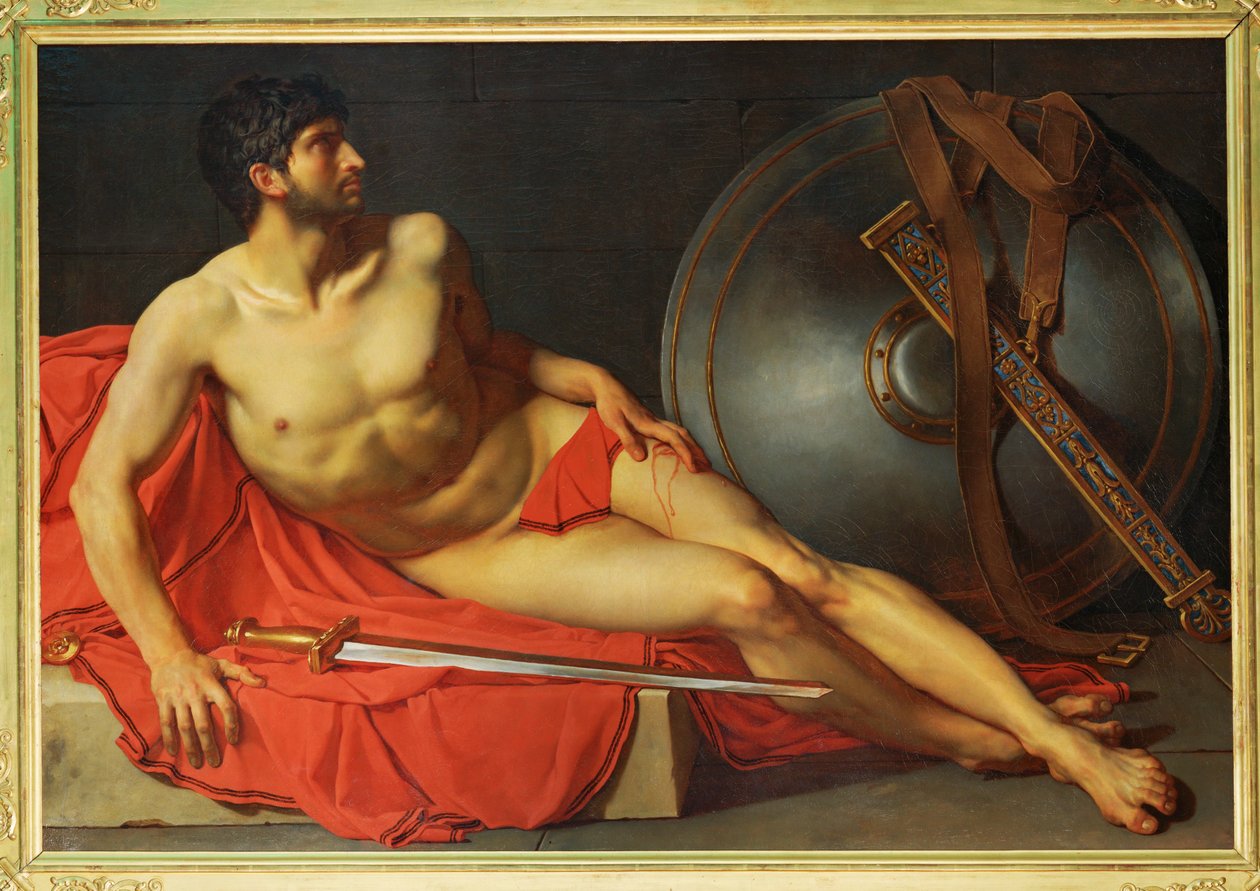 Wounded Roman Soldier by Jean Germain Drouais
