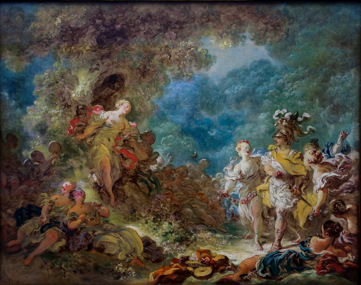 Rinaldo in the Gardens of Armida by Jean Honore Fragonard