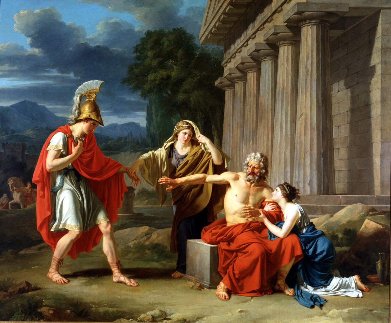 Oedipus at Colonus by Jean Antoine Théodore Giroust