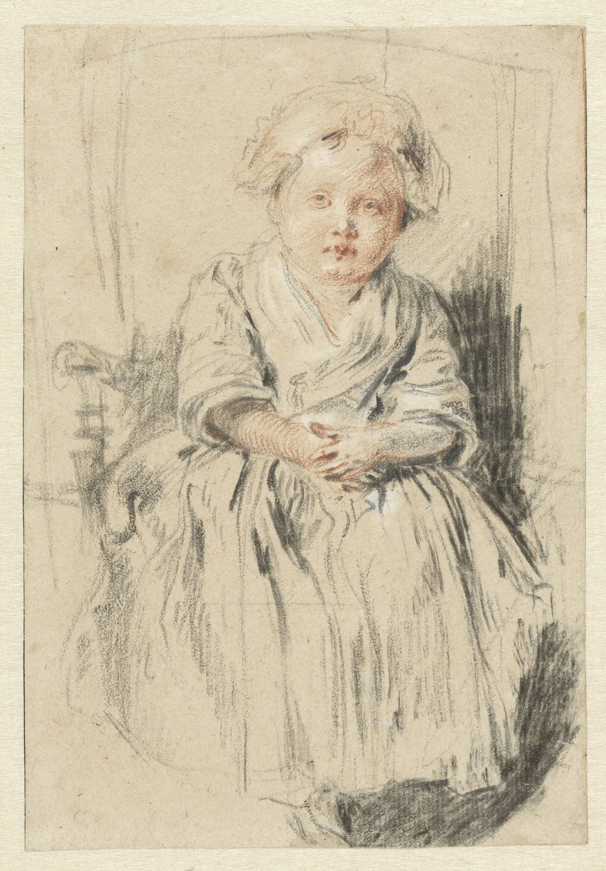Child Seated in a Chair by Jean Antoine Watteau