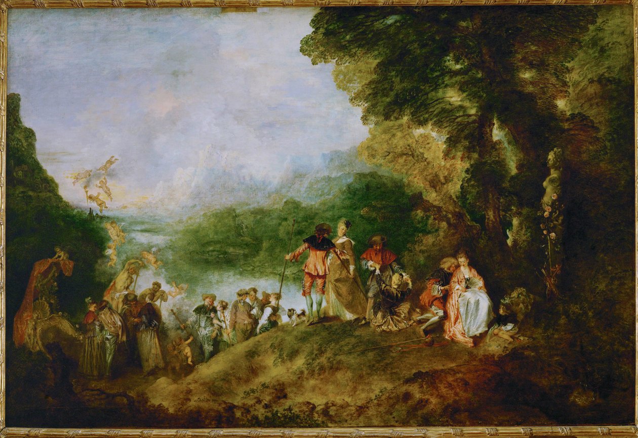 The Embarkation for Cythera by Jean Antoine Watteau